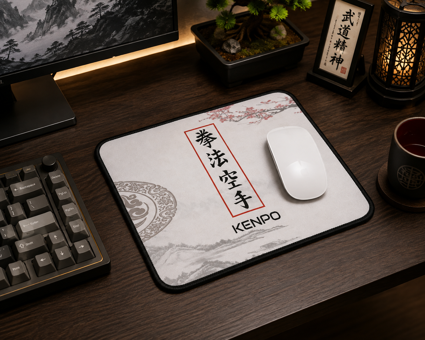 Kenpo Japanese Kanji Mouse Pad