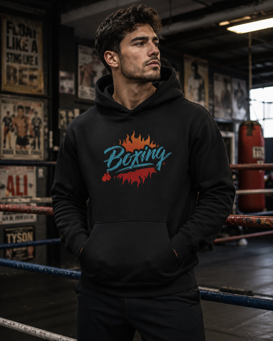 Boxing: Born to Fight Premium Oversized Hoodie
