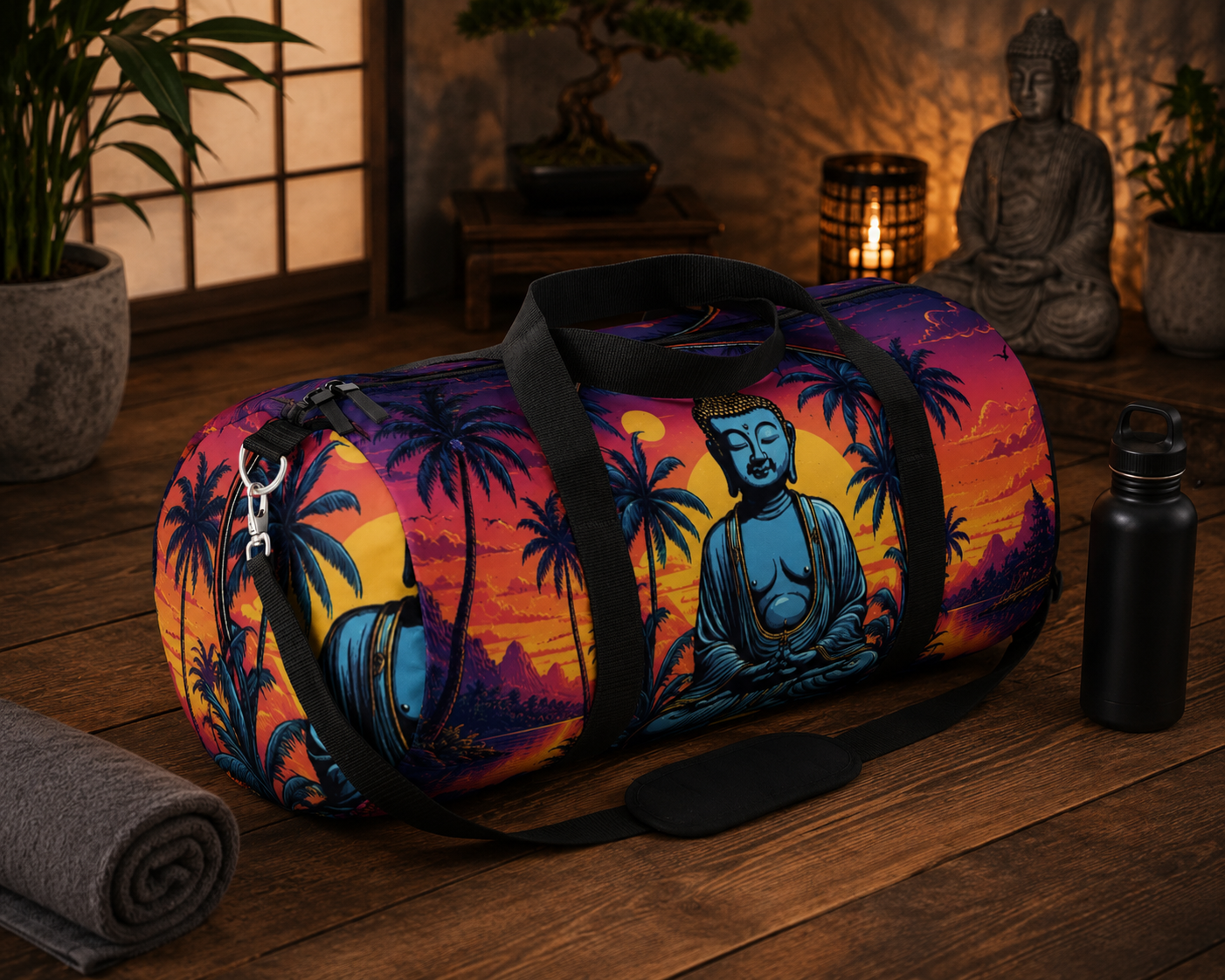 Zen Guardian: Buddha and the Path of Inner Peace Duffle Bag