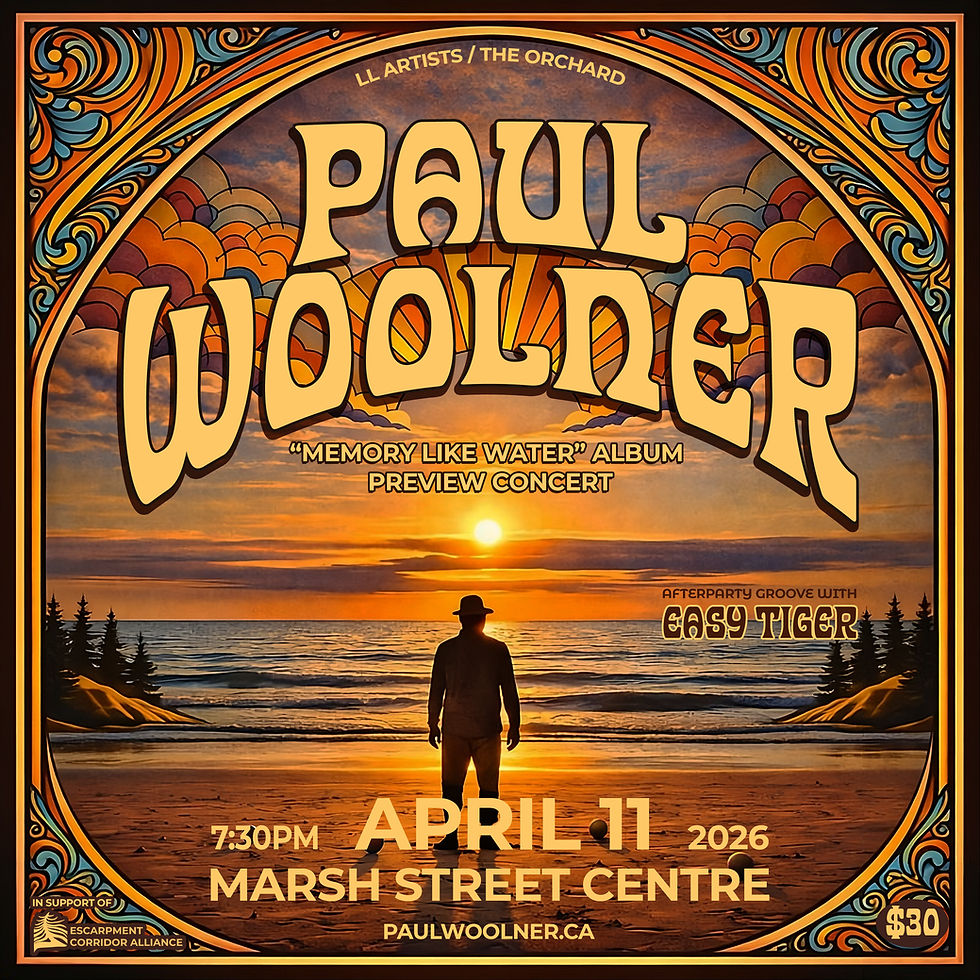 Paul Woolner - Album preview concert in support of the Escarpment Corridor Alliance