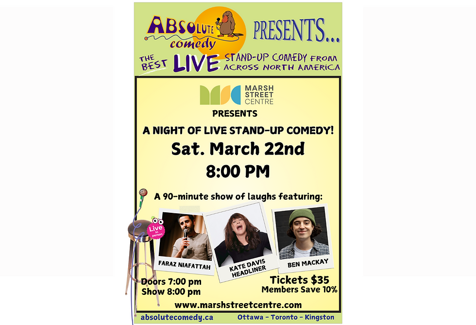 Comedy Night at the Marsh presented by Absolute Comedy