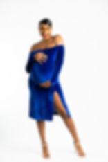 Velvet Maternity Dress