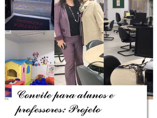 Convite aos alunos e professores para participar do projeto “Vivência Escolar no ambiente da Concili