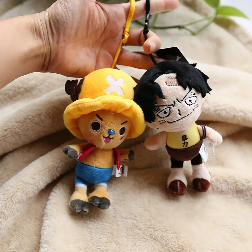 Thumbnail: One Piece Original Plush Keychain Doll 12cm Laboon Luffy Tony Chopper