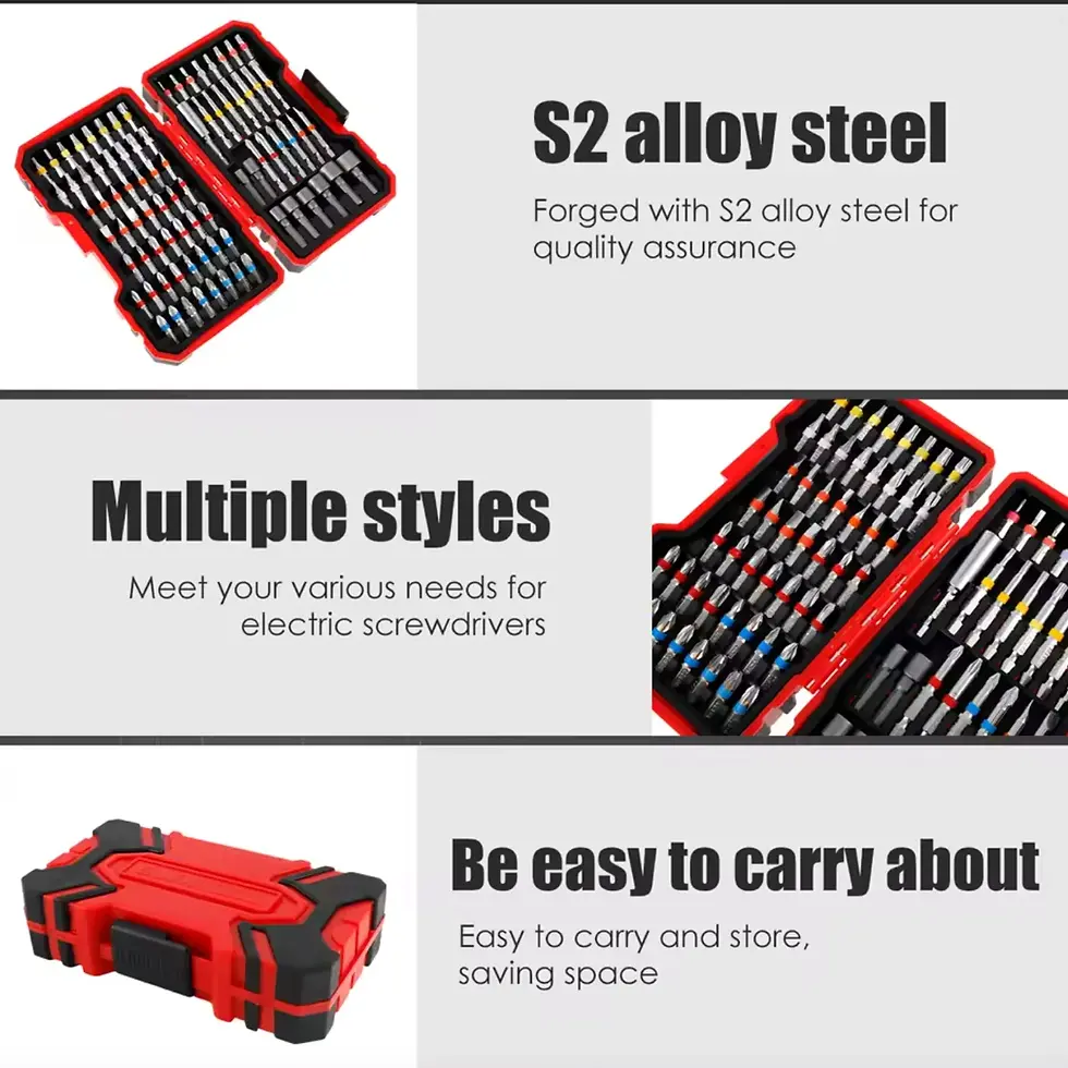 Thumbnail: 83Pcs Screwdriver Bit Set Impact Driver Drill Bit Set with Magnetic