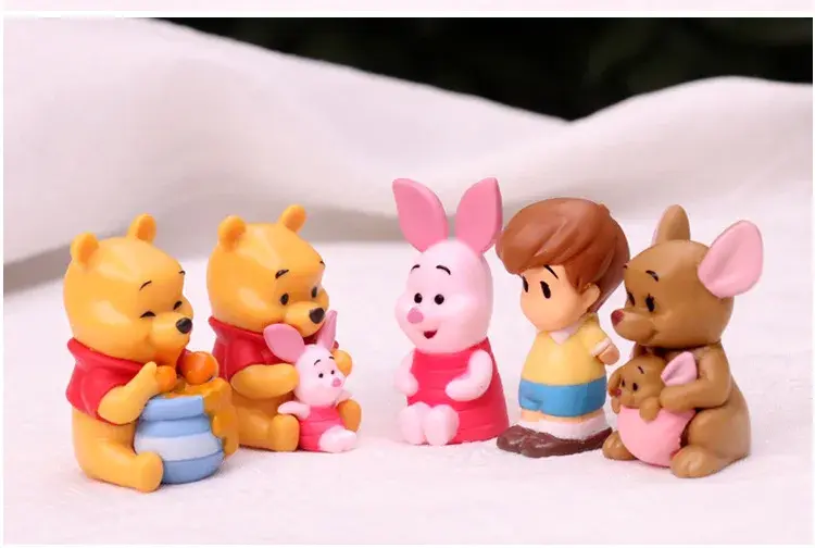 Thumbnail: 10pcs/set Cartoon Winnie The Pooh Action Figure Toy Pooh Bear Tigger