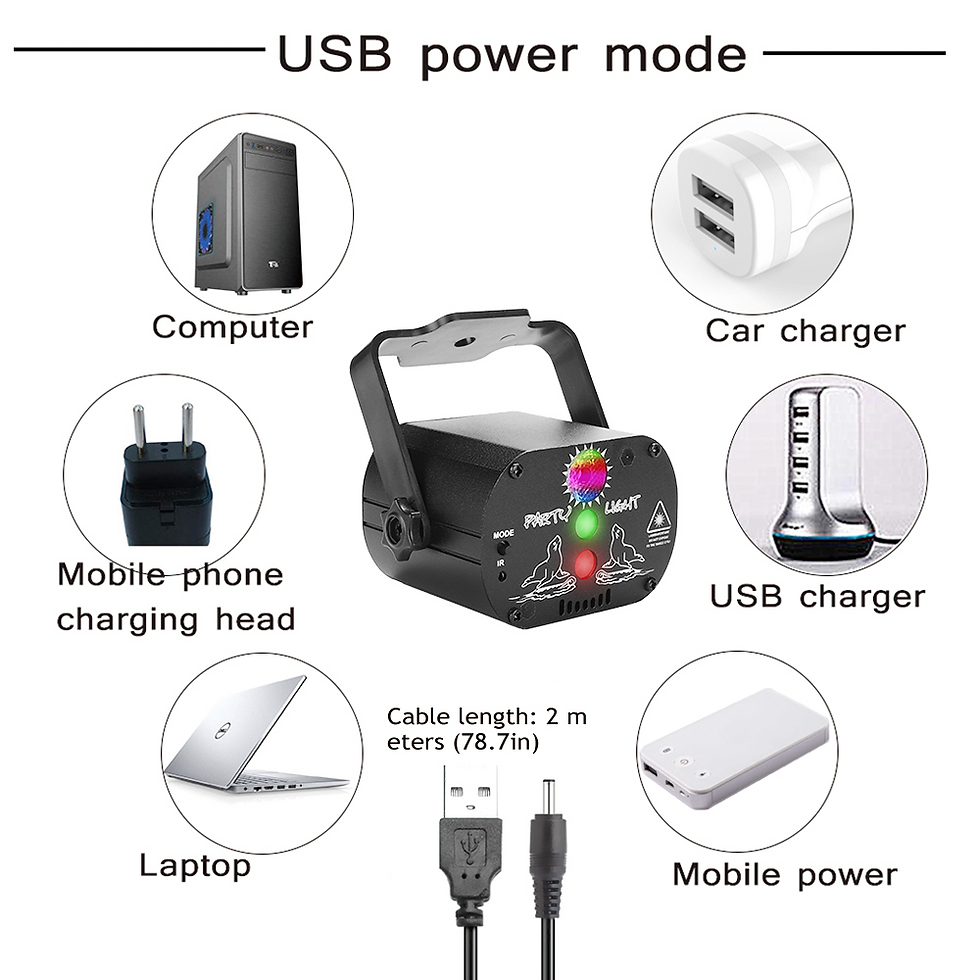 Thumbnail: Mini RGB Disco Light LED Laser Stage Projector