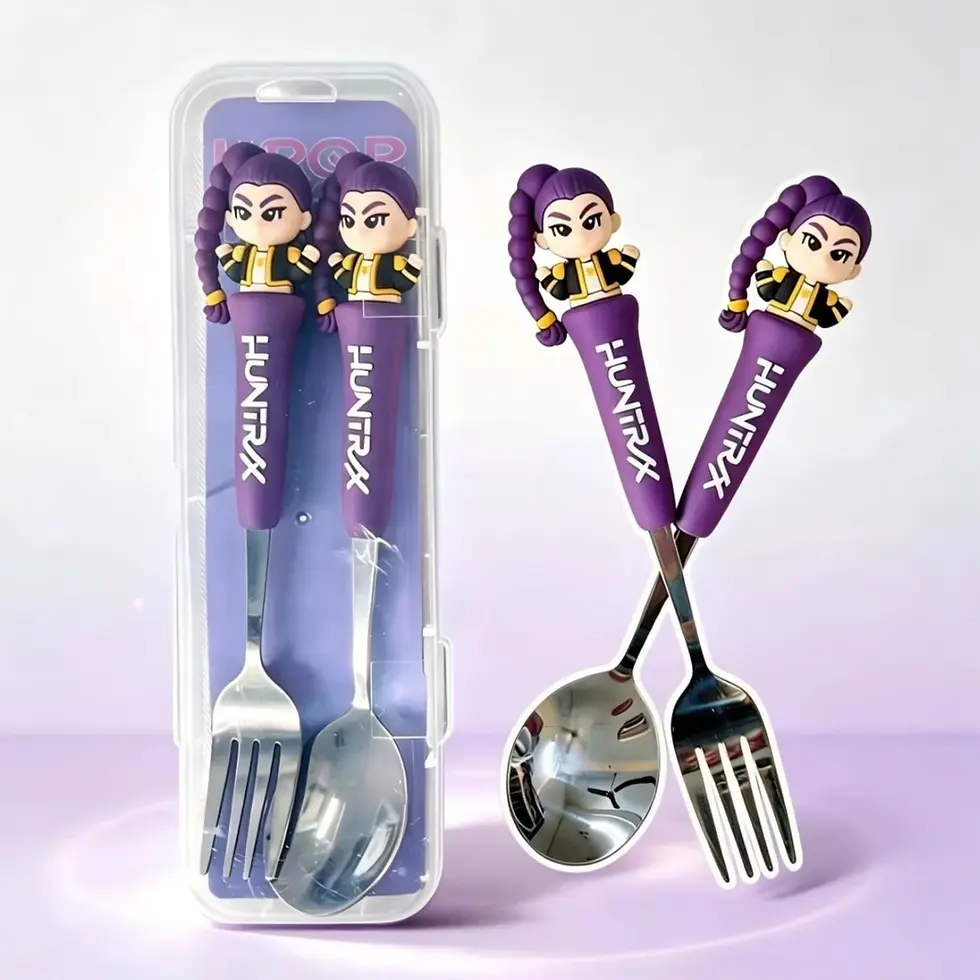 Thumbnail: Anime Hunters Girls Lumi Mila Zoi Spoon Fork 304 Stainless Steel