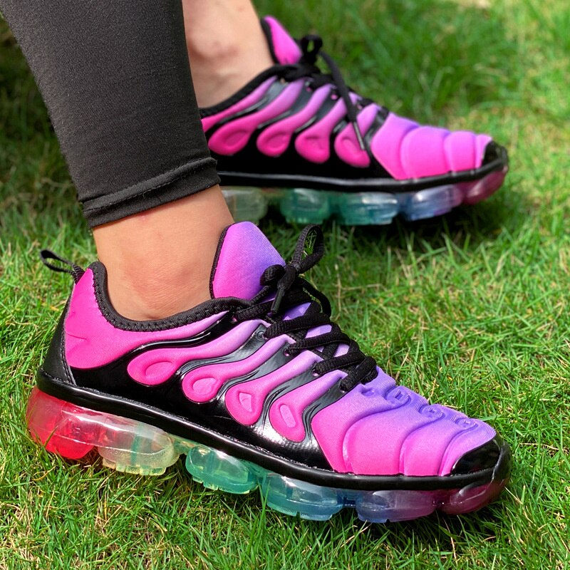 Thumbnail: Running Training Fitness Sneakers Purple Women Sports Shoes