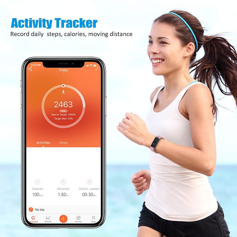 Thumbnail: SmartFit Slim Activity Tracker And Monitor Smart Watch With FREE Extra