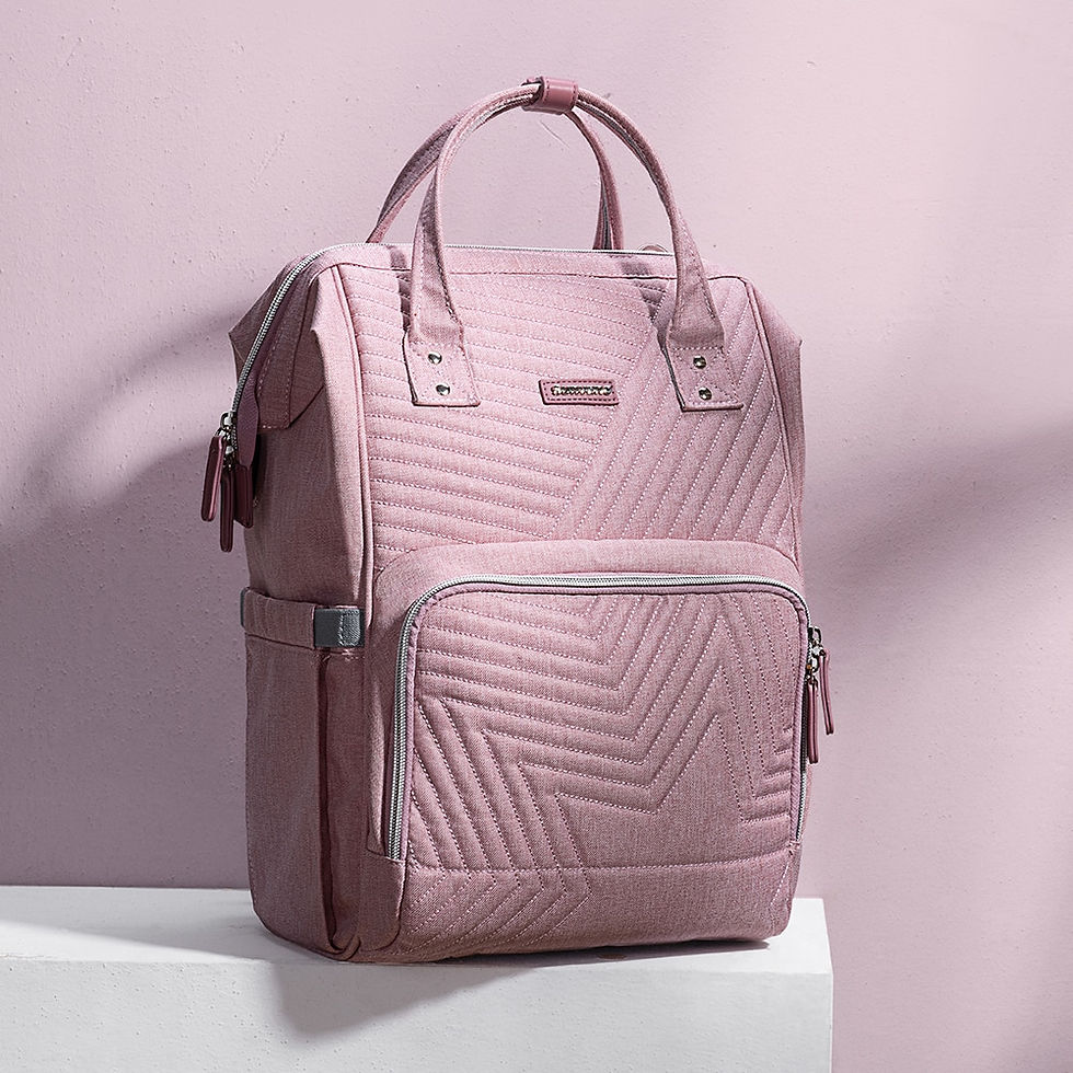 Thumbnail: Quilted Diaper Baby Backpack