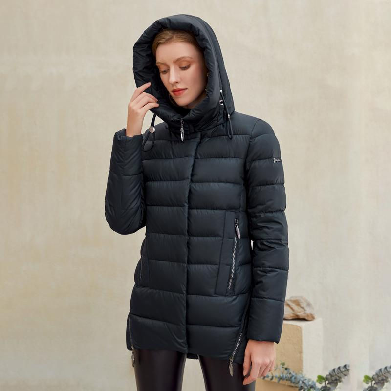 Thumbnail: Women warm hooded winter coat women jacket casual parkas jacket