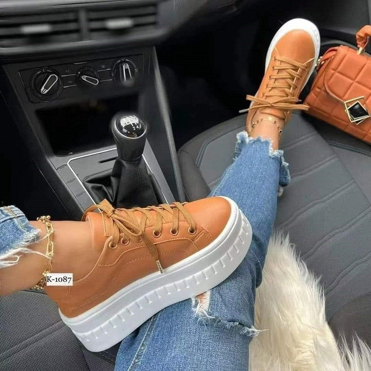 Thumbnail: Casual Flat Women's Shoes Beige/Pink/Green/Khaki/Black/White