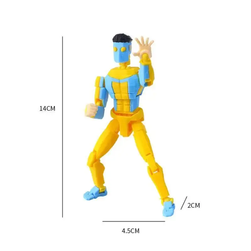 Thumbnail: 3d Printed Blue-Masked Invincible T13 Dummy13 Multi-Jointed Movable 3d