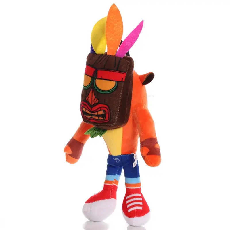 Thumbnail: 26cm New Arrival Anime Crash Bandicoot Plush Toys Cartoon Animal Aku