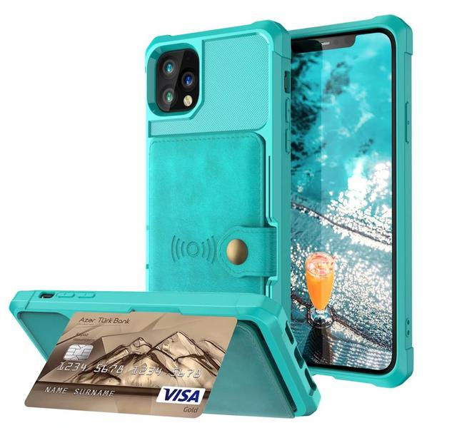 Thumbnail: 360 Protection Magnetic Leather Wallet Armor Case for iPhone