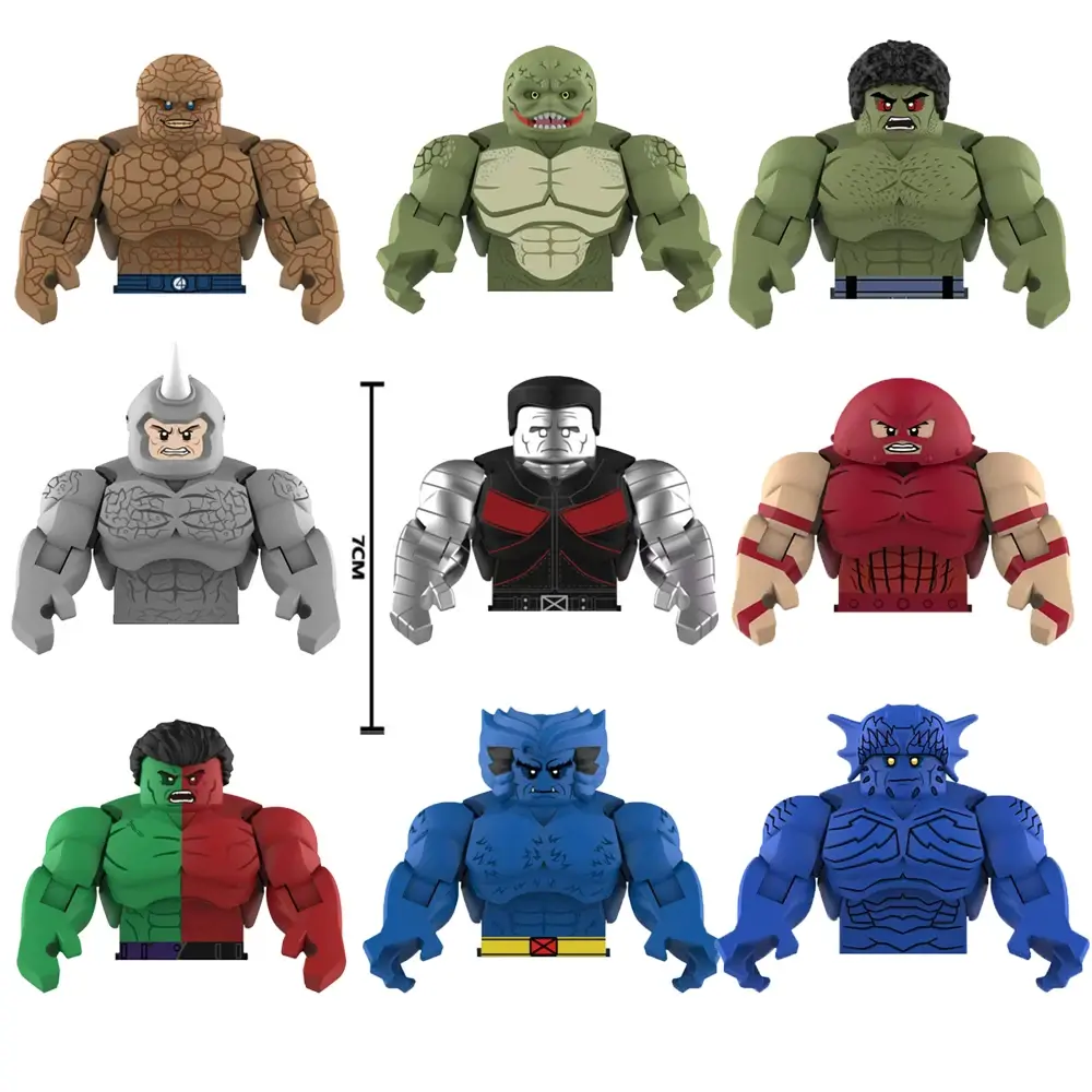 Movable Model Bricks Beast Lizard Rhino Assemble Colossus Assembly