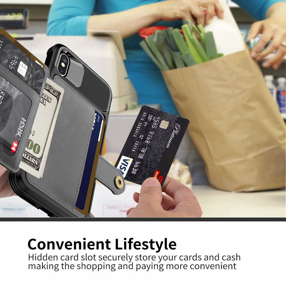 Thumbnail: 360 Protection Magnetic Leather Wallet Armor Case for iPhone