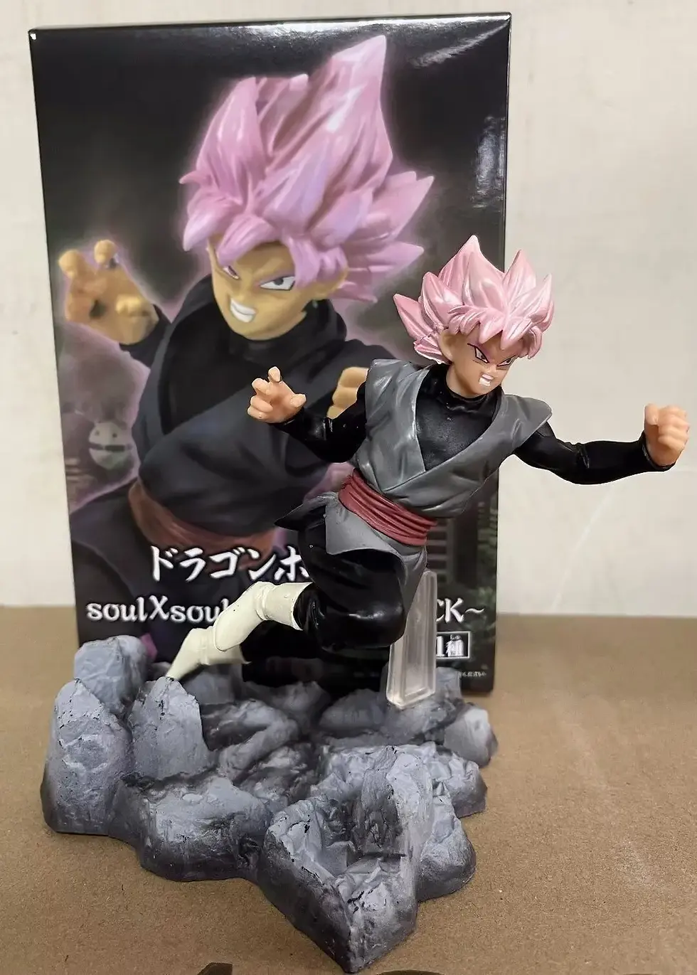 Thumbnail: 14cm Dragon Ball Goku Torankusu Goku Black Combat Posture Anime Figure