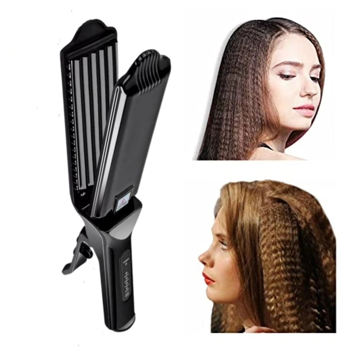 Hair Crimper Iron For Fluffy Hairstyle Curling Iron Professional Corrugation Cri