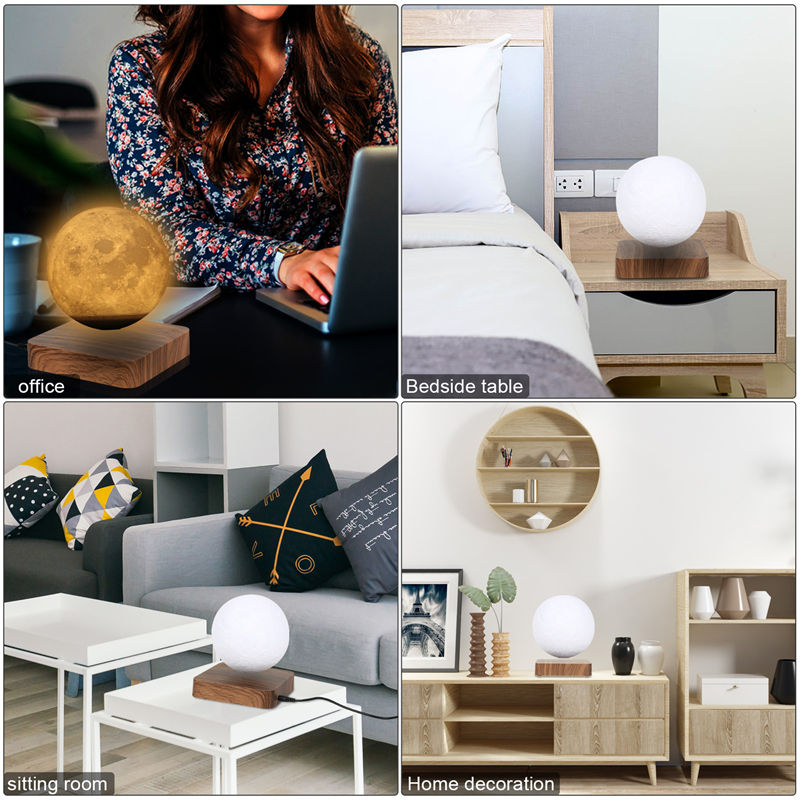 Thumbnail: Novelty 3D Magnetic Levitation Moon Lamp Moon Floating Lamp