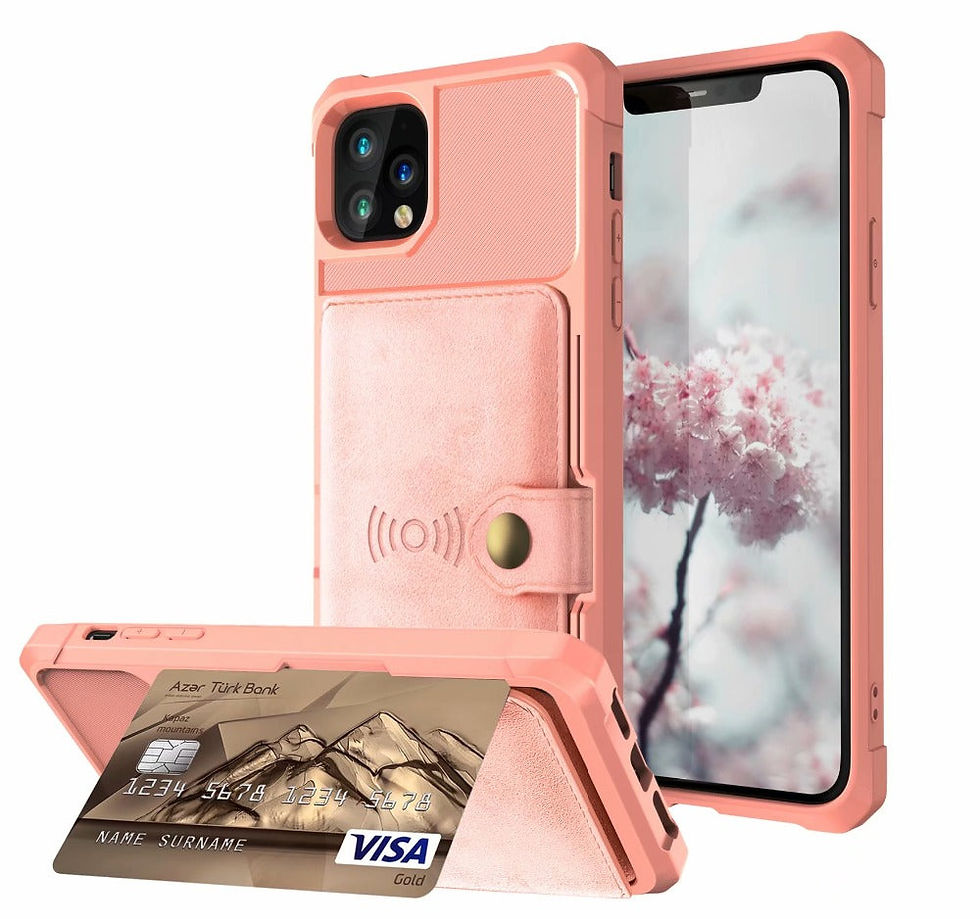 Thumbnail: 360 Protection Magnetic Leather Wallet Armor Case for iPhone
