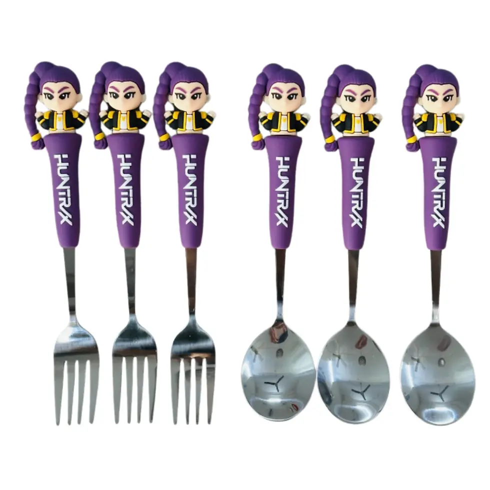 Thumbnail: Anime Hunters Girls Lumi Mila Zoi Spoon Fork 304 Stainless Steel