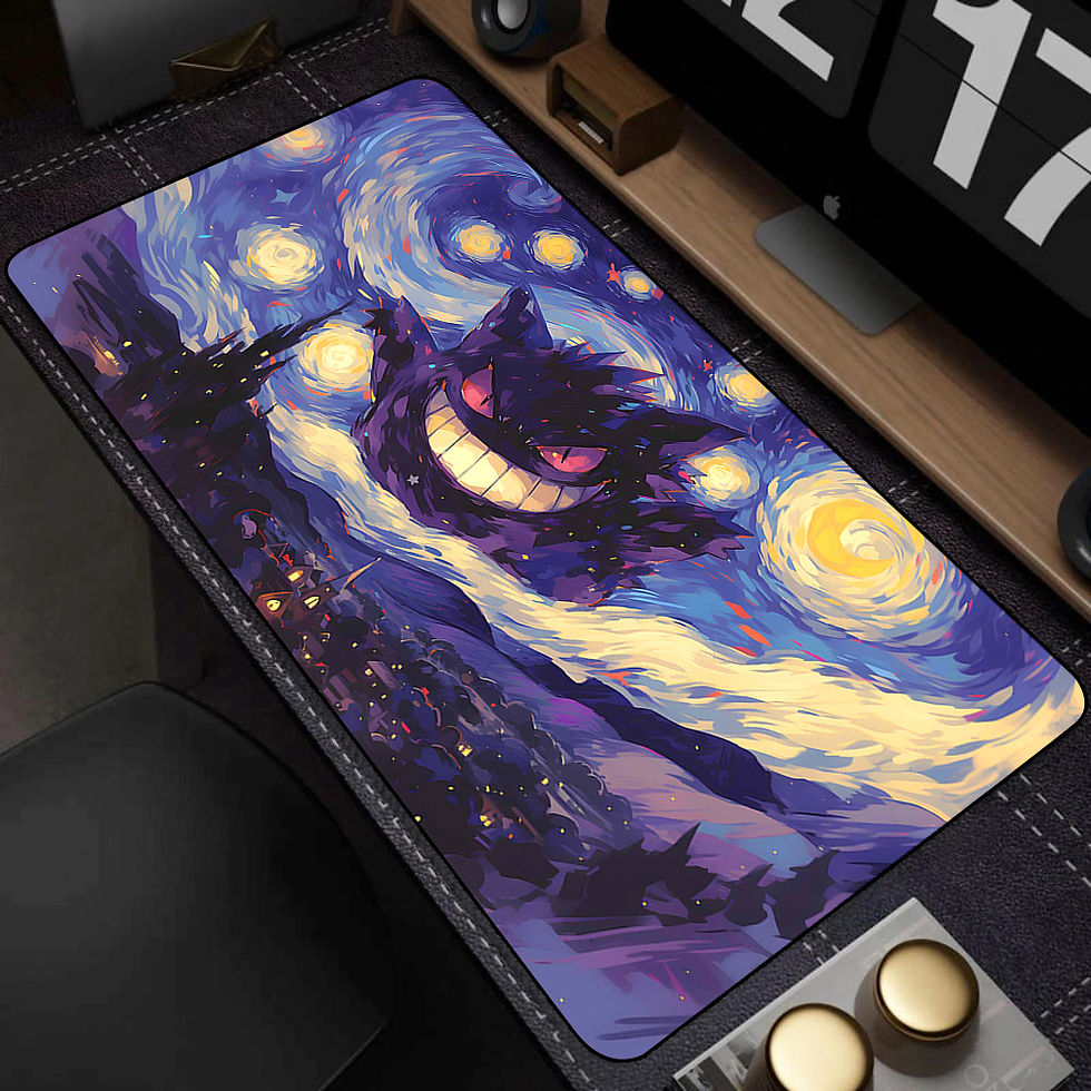 Thumbnail: Colorful Gaming Keyboard Rug Laptop Japan Cool Anime Mouse Pad XXL Black P-pokem