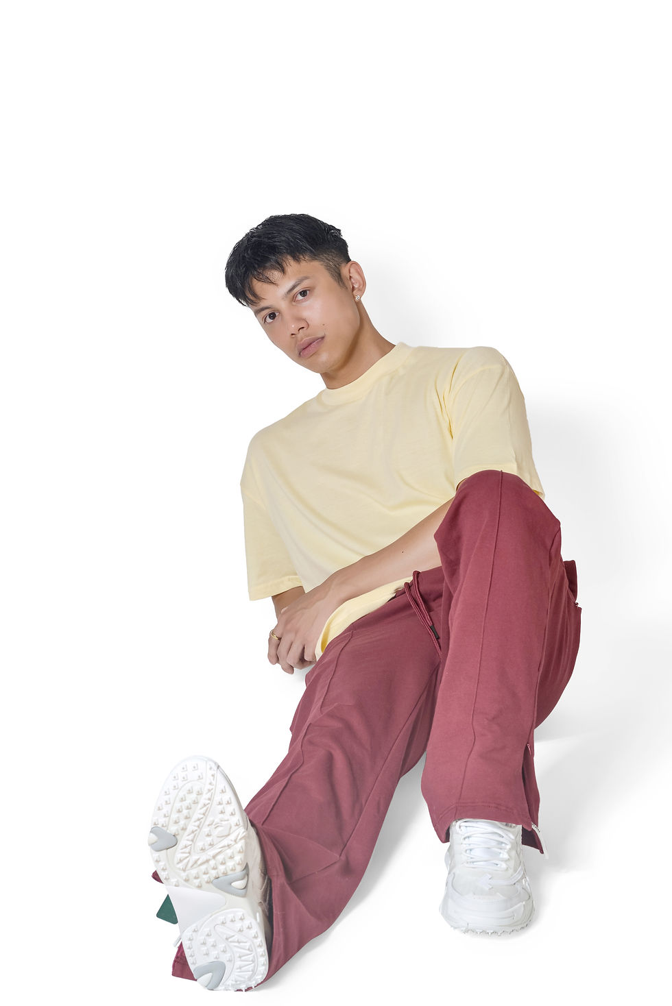 Thumbnail: SIDE SLIT TROUSER WITH CREASE