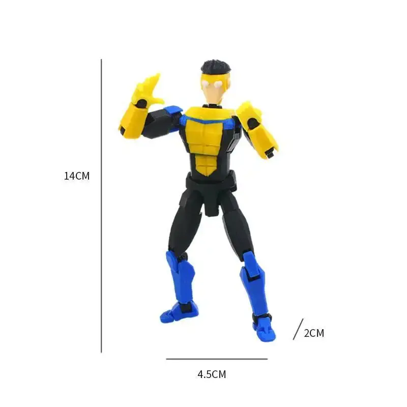Thumbnail: 3d Printed Blue-Masked Invincible T13 Dummy13 Multi-Jointed Movable 3d