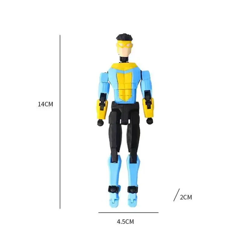 Thumbnail: 3d Printed Blue-Masked Invincible T13 Dummy13 Multi-Jointed Movable 3d