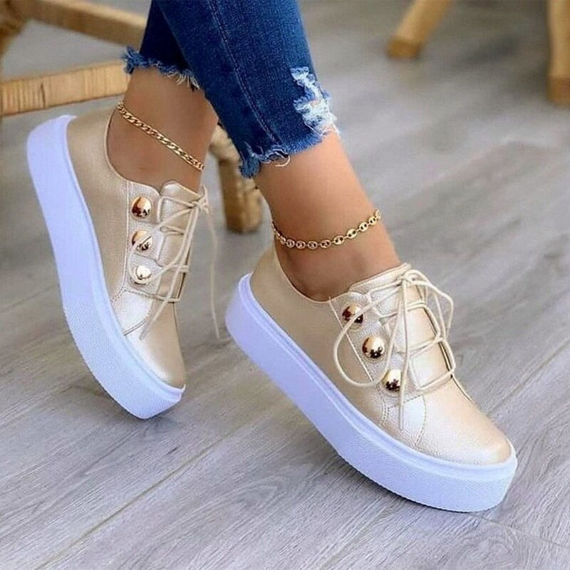 Thumbnail: Light Breathable Female Running Shoes Casual Women Vulcanized Shoes