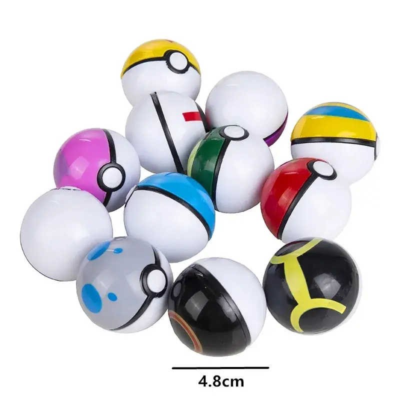 Thumbnail: 12 Pcs/Set Pokemon Pikachu Pokeball Action Figure Game Poke Ball Model