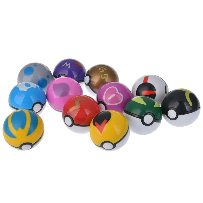 Thumbnail: 12 Pcs/Set Pokemon Pikachu Pokeball Action Figure Game Poke Ball Model