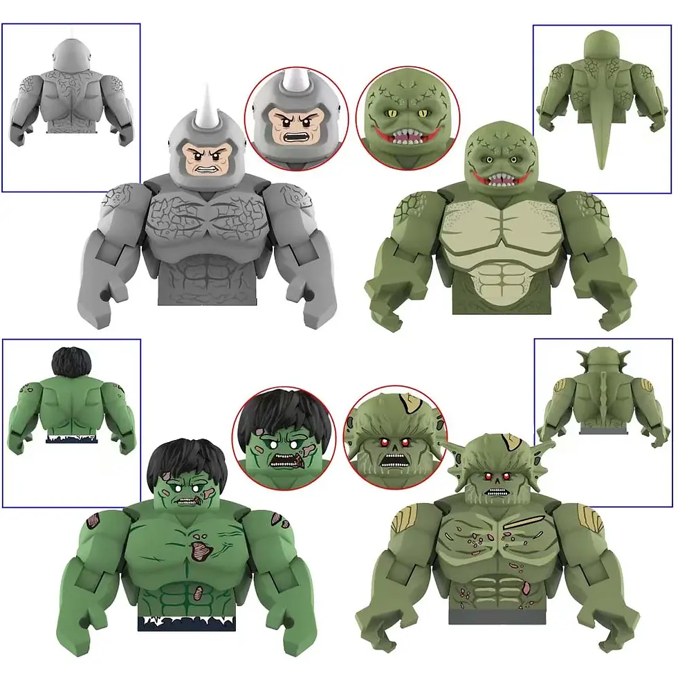 Thumbnail: Movable Model Bricks Beast Lizard Rhino Assemble Colossus Assembly