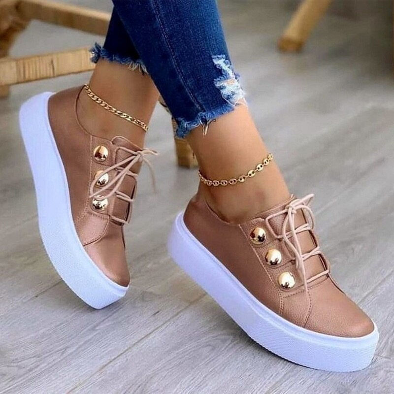 Thumbnail: Light Breathable Female Running Shoes Casual Women Vulcanized Shoes