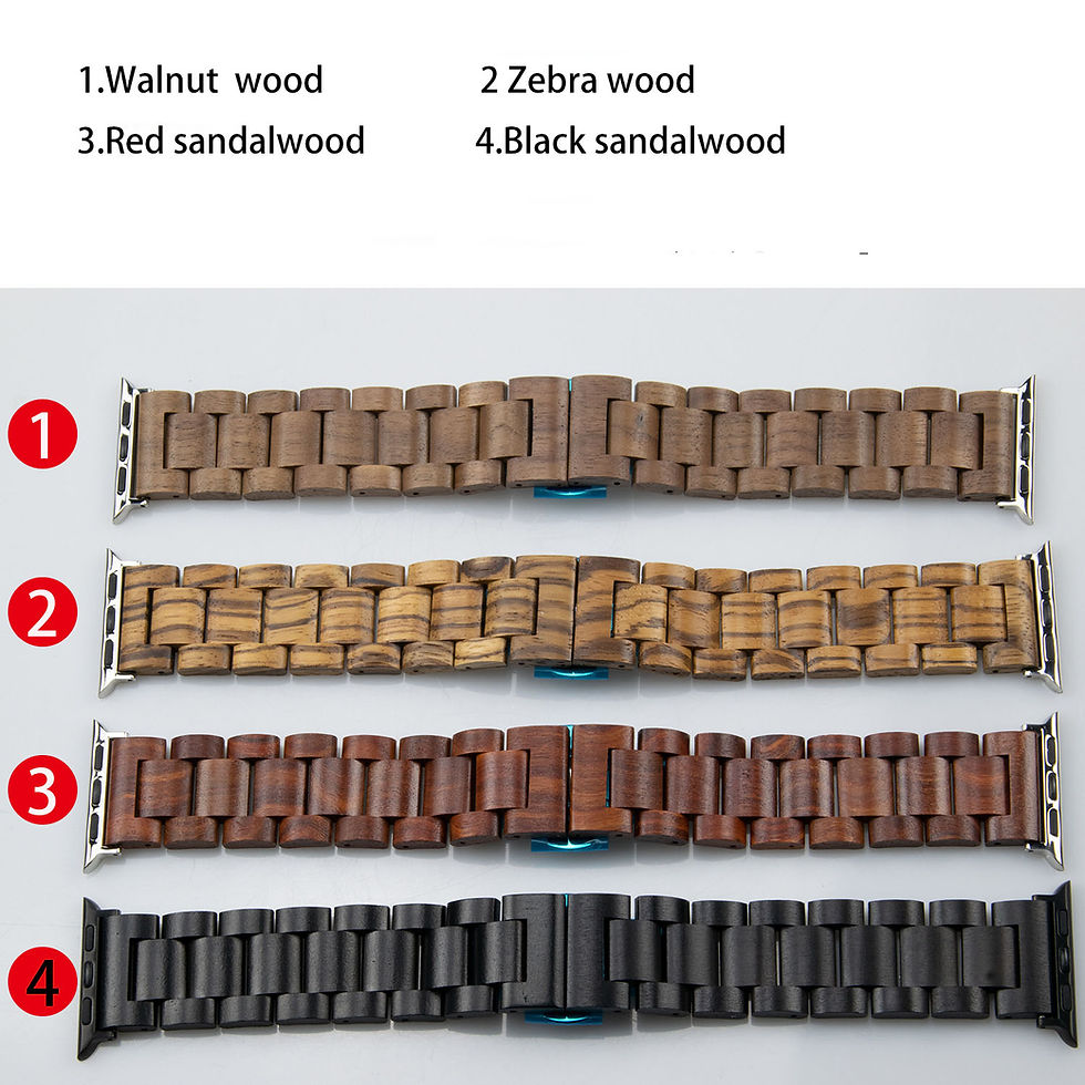 Thumbnail: Handmade Wooden Apple Watch Band