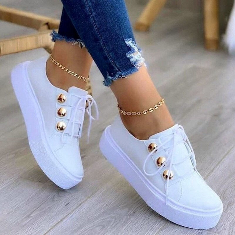 Thumbnail: Light Breathable Female Running Shoes Casual Women Vulcanized Shoes