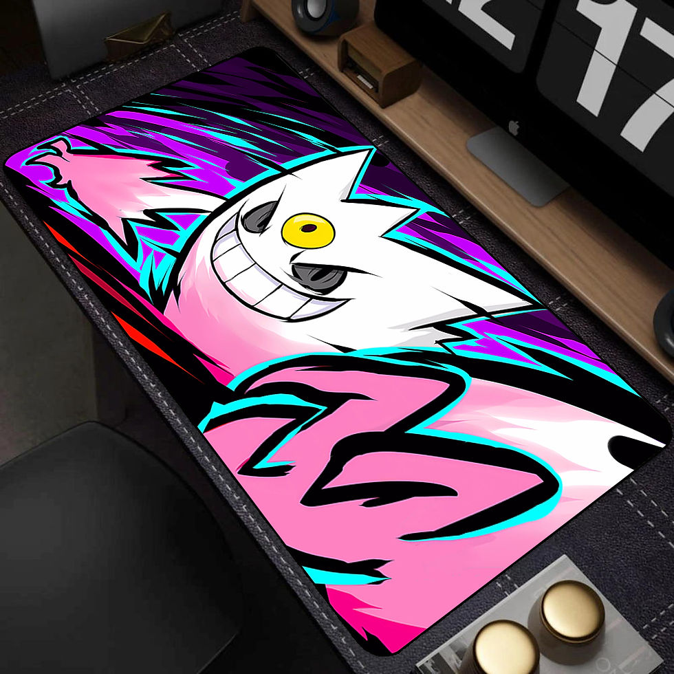 Thumbnail: Colorful Gaming Keyboard Rug Laptop Japan Cool Anime Mouse Pad XXL Black P-pokem
