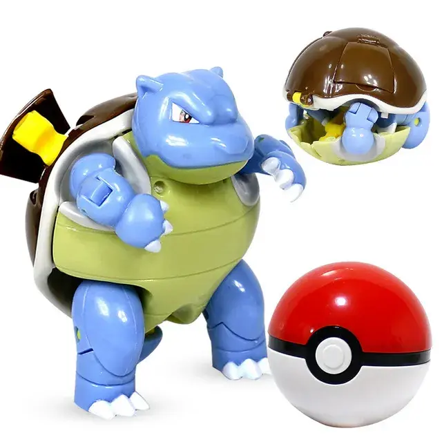 Thumbnail: 12 Styles Pokemon Figures Toys Variant Ball Model Pikachu Jenny Turtle
