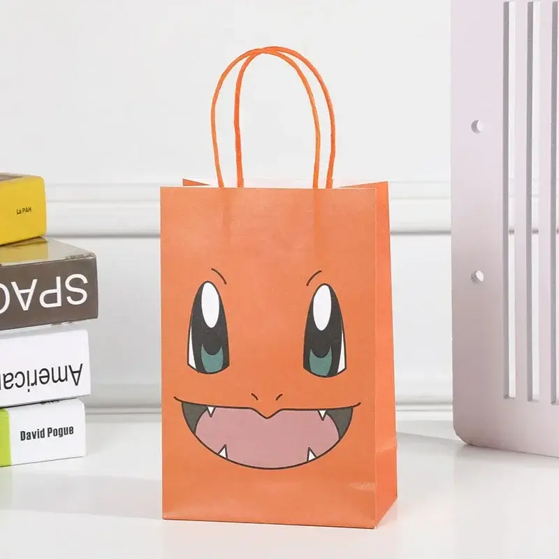 Thumbnail: 4Pcs Pokemon Candy Paper 4 Color Bag Anime Cartoon Pikachu Packaging