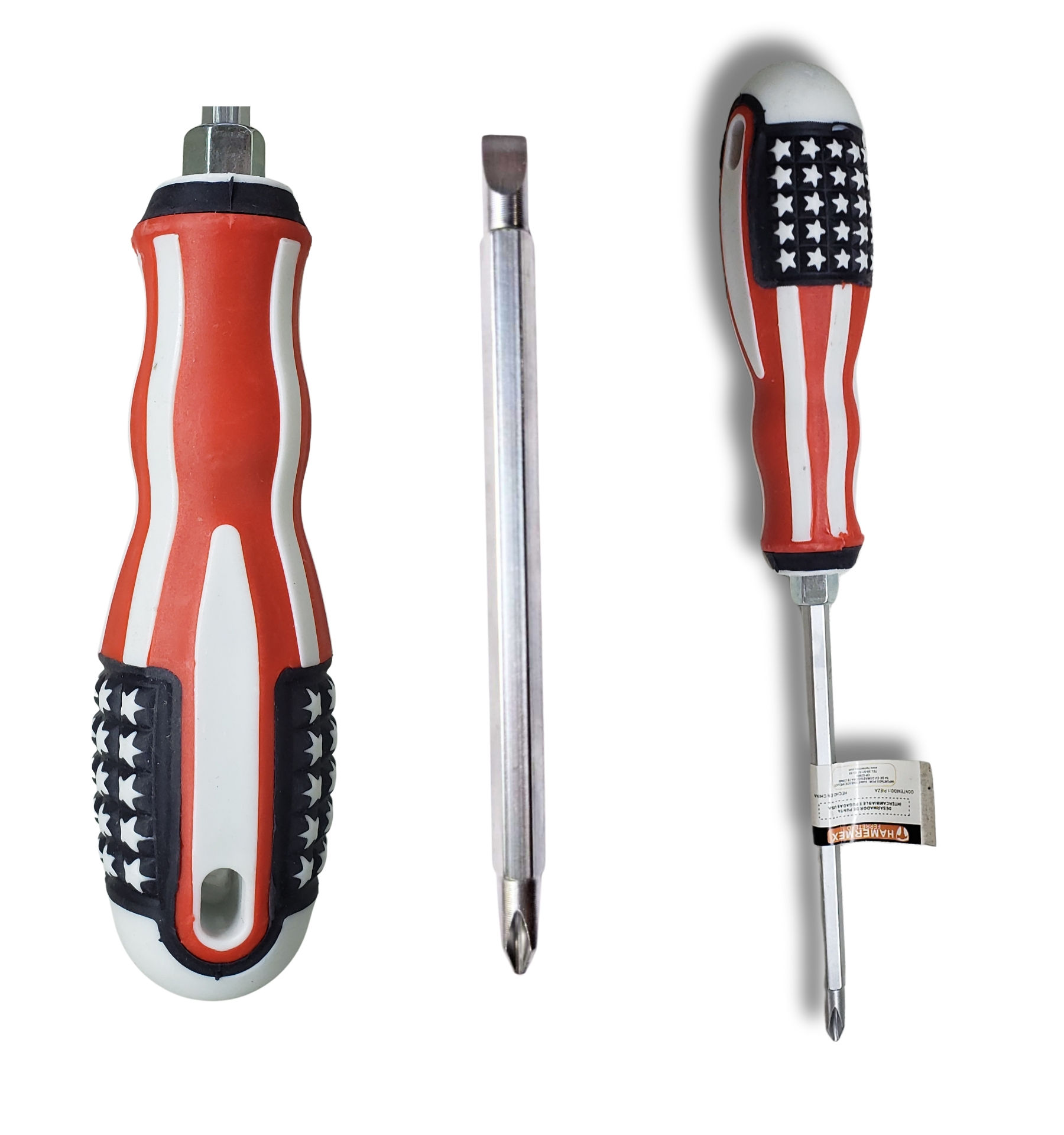 DESARMADOR DOBLE EXTREMO INTERCAMBIABLE EXTENSIBLE 6"