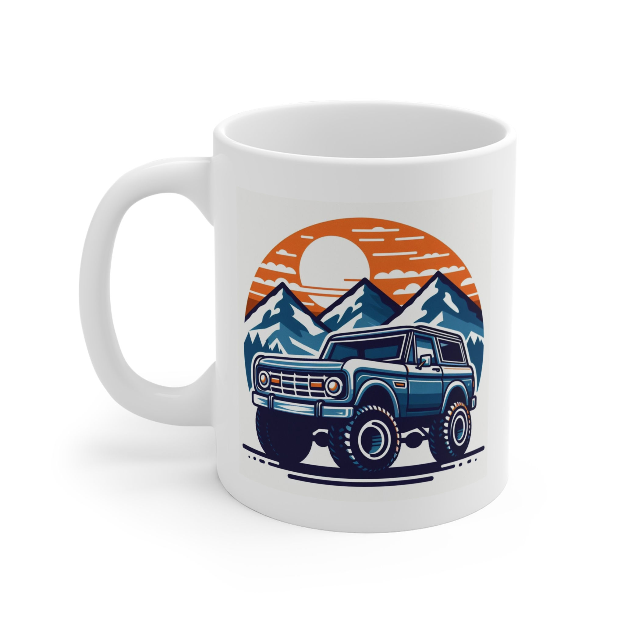 Ford Bronco Blue Coffee Mug 