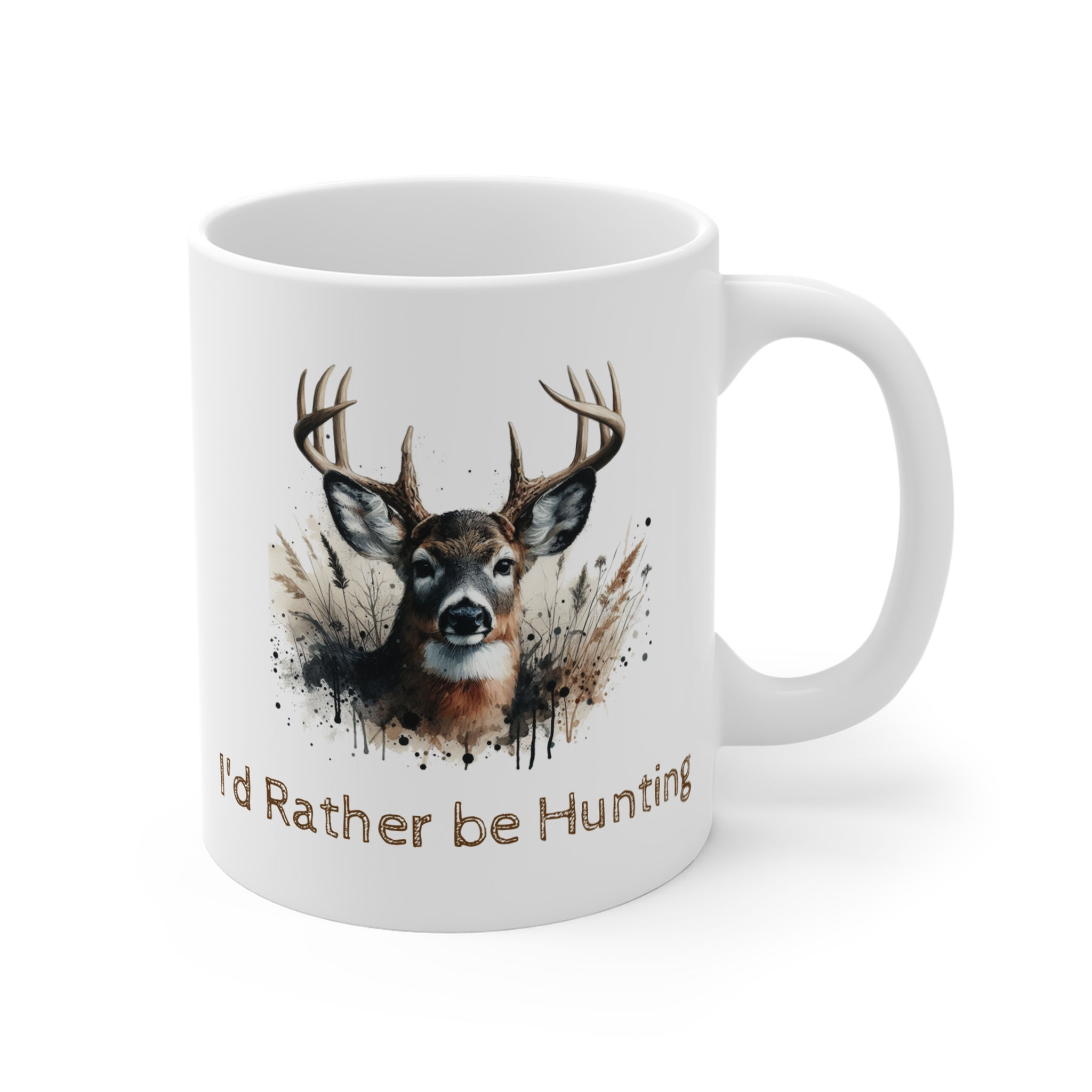 Whitetail Buck I'd Rather Be Hunting Coffee Mug