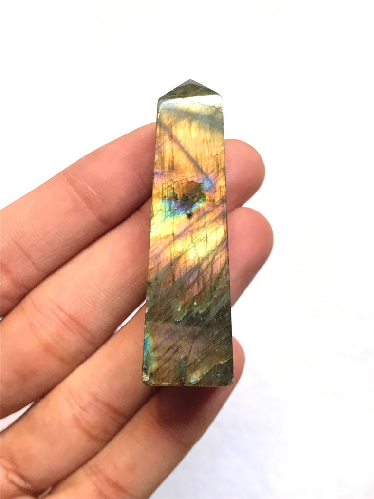 Thumbnail: Labradorite Tower 1 Piece Size 60  MM Approx