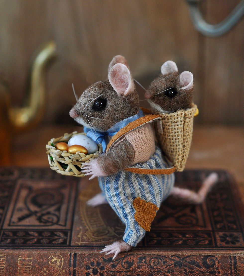 Thumbnail: Little daddy dormouse and his baby