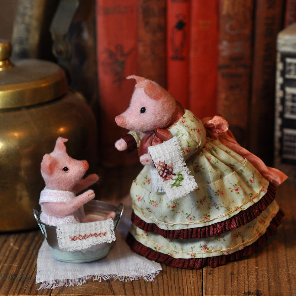 Thumbnail: Mrs Pig and her little piglet