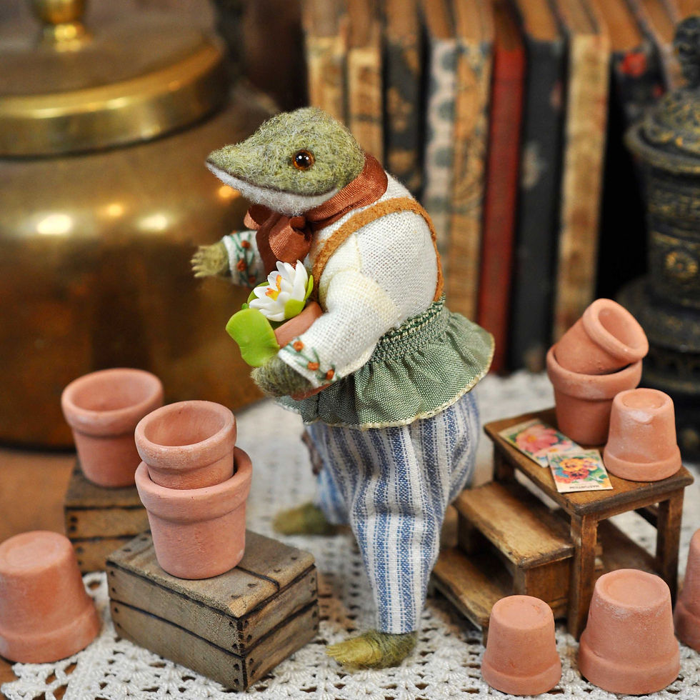 Miniature : Mr Goat & Mr Frog