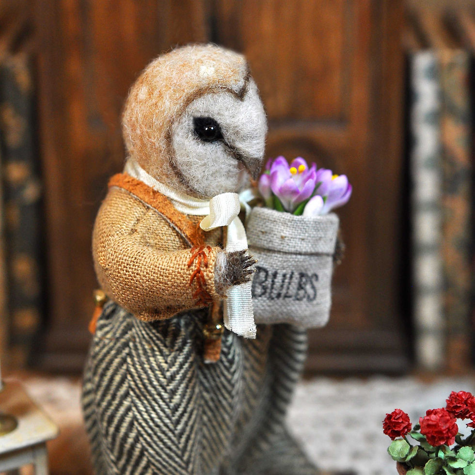 Miniature : Mrs Dormouse & Mr Owl