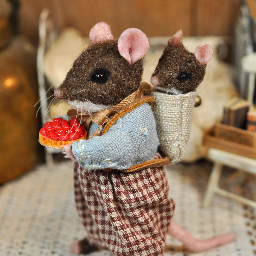 Thumbnail: Daddy Dormouse and his little ones